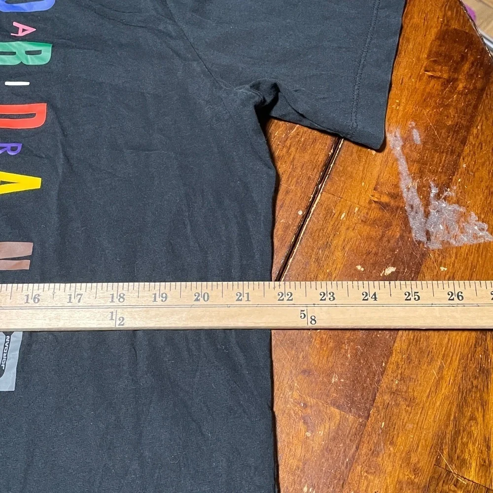 Jordan Black Tee with Colorful Lettering
